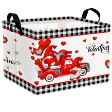 ASKETAM 아동용 대형 빈 부활절 바구니 패브릭 맞춤형 토끼 달걀 부활절 선물 바구니 남아 및 여아용 (토끼 마술사 부활절 달걀), Red Truck Love