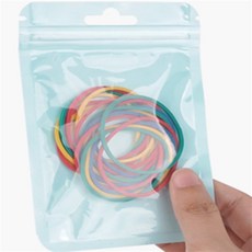 오리네 소분 지퍼백 6~10cm 소형지퍼백, 7.5x10 - 블랙