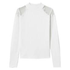 트윈셋 하이 넥 자수 스웨터