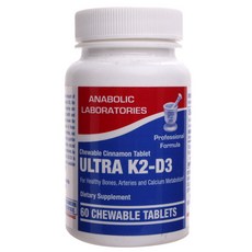 ANABOLIC LABORATORIES 桂咀嚼片保健食品 K2-D3, 1個, 60 件