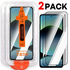 1-3Pcs 간편한 설치 강화 유리 Redmi Note 13 Pro 14 4G 5G 먼지 없는 화면 보호기 안티 스크래치 필름, 02 번들 19, 01 2PCS