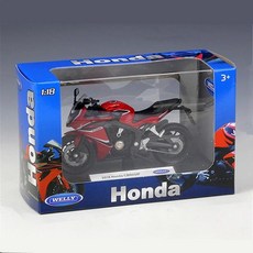 1 18 2018 CBR650F 합금 오토바이 모델 다이캐스트 금속 장난감 스트리트 레이싱 시뮬레이션, With retail box
