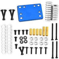 Vgoohobby RC 자동차 바디 포스트 자석 보이지 않는 바디 마운트 고정 브래킷 1/28 Wltoys K969 K979 K989 K999 P929 P939 284131 K, 블루