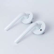 [브래그디자인] 무스905s 도어 손잡이 화장실문 방문 방화문 현관문 자가설치 스텐 골드 블랙 화이트, 무스907WHG(유광화이트) 1개, 1개