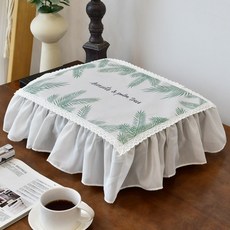 프린터기 먼지 덮개 레이스 커버 복사기 보호 덮개 천, 길이 38폭 35높이 18cm, 소나무 잎