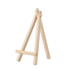 미니 작은 그림틀 책상용 테이블형 그림틀 목재 접이식 유화판 책상용 삼각, 1단, 20X28 원형 헤드 지지대