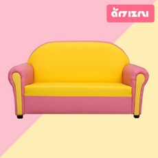 유아소파 2인용 뉴컬러 아기자리 소파, 뉴컬러2인용/핑크썸투톤