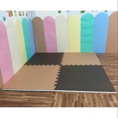 韓國高彈力EVA巧拼地墊 50x50x2.5cm 遊戲墊 爬行墊, 1個, 50*50*2.5cmNG黃色配綠色