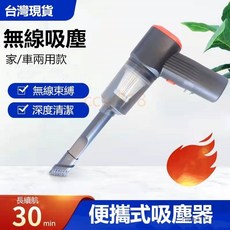 無線吸塵器 家用車用兩用款, 白色, 662