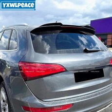 아우디 Q5 S라인 SQ5 MK1 2009-2017 트렁크 윙 ABS 글로시 블랙 카본 룩 리어 루프 스포일러 호환, 유광 블랙