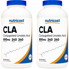 뉴트리코스트 Nutricost CLA Conjugated Linoleic Acid 2 400mg 120 Softgels - Gluten Free Non-GMO 800mg