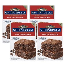Ghirardelli 기라델리 트리플 초콜릿 프리미엄 브라우니 믹스 3.4kg, 4개