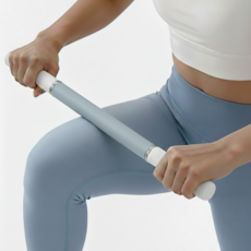 붓기지움 마사지스틱 종아리 허벅지 승모근 롤러, 그레이블루, 1개