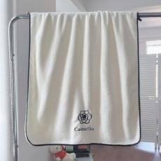 台灣出貨 山茶花浴巾浴袍 女用可穿式浴裙 全身一體公主風柔軟吸水浴巾, 山茶花【浴巾】, 1個