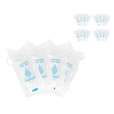 블루 휴대용 소변기 소변봉투 캠팽 이동식 비상용, 20개, 화이트