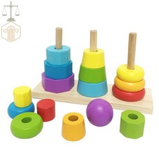 MP06 모형쌓기타워 나무장난감 나무블록