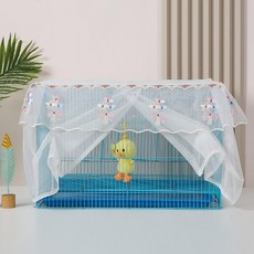 반려동물 모기장 보호 안전 문 고양이 강아지 방묘문, 심플스몰플라워 [커버 없음]
