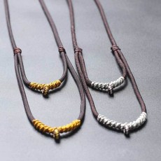 掛鏈項繩 手編粗款項鏈繩 吊墜掛繩, 1個