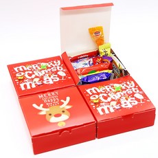 聖誕分裝零食小禮盒組, 12種零食, 4組