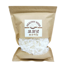 코코넛 로우띡칩 100% 코코넛칩 홈메이드 영양간식, 500g, 1개