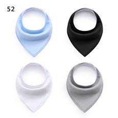 구미 물수건 아기 턱받이 아기 턱받이 벨벳 면 삼각 수건 모유 용품 봄 가을 스타일, 단색