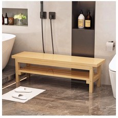 탈의실 긴의자 목욕탕 사우나 등받이 회사 단층 헬스장, 60Lx35Wx40H 이중층