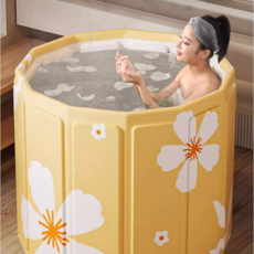 폴더블 간이 욕조 반신욕 반식욕조 1인 원룸 이동식 간편보관, 폴더블 욕조_(별자리 덮개O), 폴더블 욕조(별자리 덮개O)