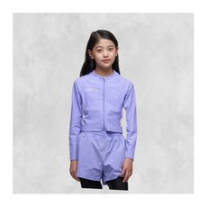 내셔널지오그래픽 키즈 K242GRG610 여아 크롭 집업 래쉬가드 LAVENDER 243773 FE4105890-E2B