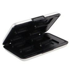 알루미늄 메모리케이스 1P 10x7.2x1.7cm 메탈소재 원터치오픈 파손예방 실버