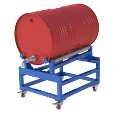 드럼통 거치대 홀더 랙 스탠드 바퀴 받침대 오일통 보관 누출 방지