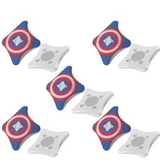 BibUp 마그네틱 레이스 빕 고정 시스템 (Cap America), 스몰, 캡틴 아메리카