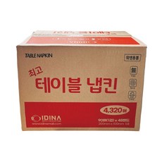업소용 음식점 냅킨 이디나 테이블 냅킨 4320매 smg*77026NW