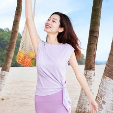 QUEEN YOGA瑜伽服休閒運動外搭顯瘦舒適側開叉背心罩衫(無胸墊款)