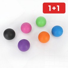 근막이완 싱글볼 마사지볼 발바닥 종아리 어깨 라크로스볼 1+1, 1개, onda 더블마사지볼=블루