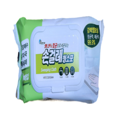 99.9%항균 손걸레청소포(80매 캡형) 10개 청소물티슈 물걸레 10팩 청소용품