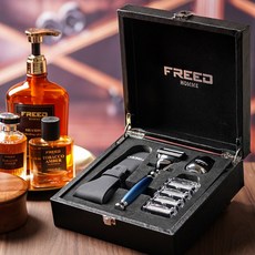 FREED HOMME 五刀式刮鬍刀禮盒 時尚藍, 1個