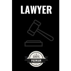 Lawyer: A 6 x 9-inch black and white interior design with margins blank lined notebook for lawye, Lawyer: A 6 x 9-inch, black an