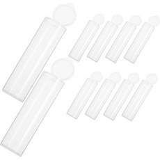 럭스샤이니 10개 재충전 가능 물티슈 케이스 플라스틱 저장 튜브 여행 야외 활동용 세련된 디자인 메이크업 패드 필수품용