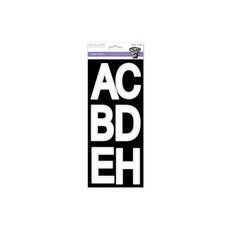 Forever in Time SS440B Letters Stickers 3in White Large Caps