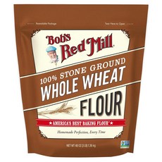 Bob's Red Mill 全麥麵粉, 1個, 1.36kg