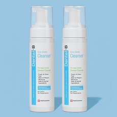 약국입점 의약외품 덴탈비 프로클리어 유지장치세정제 대용량 200ml 거품형 틀니 치아교정기 의치 세척, 2개