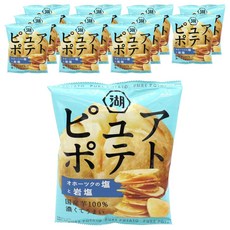 日本湖池屋 純馬鈴薯洋芋片 鹽味 55g 12包 478571, 12個