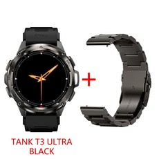 울트라 스마트 시계 전자 피트니스, 색상: 3. black n strap