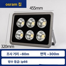 테니스장 조명 골프장 LED 경기장 축구장 방수 램프, [300W 웜화이트], 1개