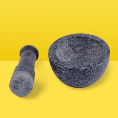 작은 옛날 돌절구 소형 절구통 깨소금절구 세트 12CM, 1개