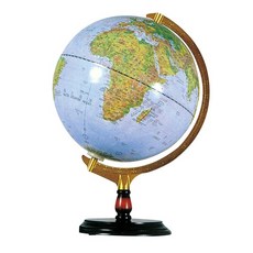 萬事捷 Fucashun MS-112LPW 12吋地球儀-木座 附燈 (地形.行政兩用)