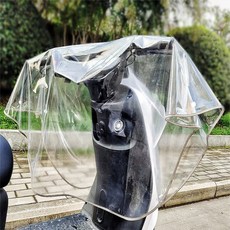 DFMEI 電動車防雨罩透明防暴雨特大號車頭罩通用加厚車頭雨衣特厚遮雨罩, 1個, 車頭防雨布【僅停車使用】:如圖