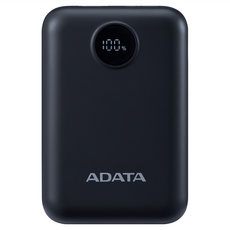 ADATA 威剛 C100 Digital 行動電源 10000mAh, 黑色, PC10022-12BK