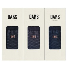 [백화점 홈쇼핑 정품] 닥스 DAKS DB 26305신사 면 중목 투톤도트3족세트