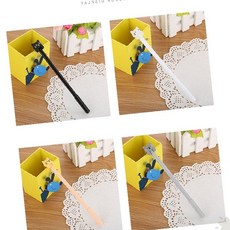 동물캐릭터 필기구 학생용 사무용 판촉물 답례품 행사용품 학원용품 교회용품, 1개, ami 야옹이볼펜 5개 1세트 그레이